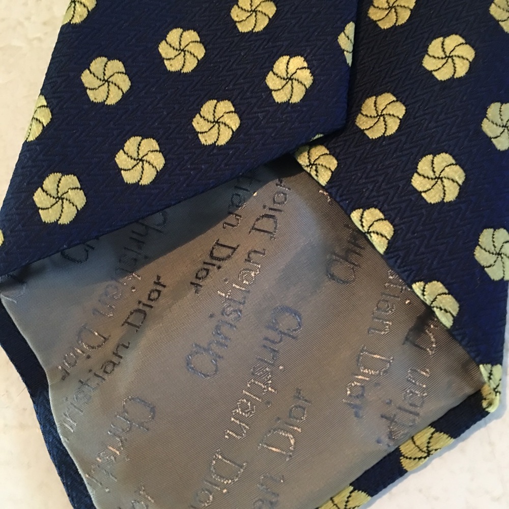 Christian Dior Navy Tie - Picture 4 of 6